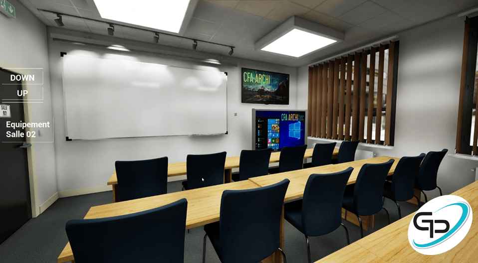 Archi Viz Configurateur 3D et visite virtuelle pour l'agencement d'une école supérieure